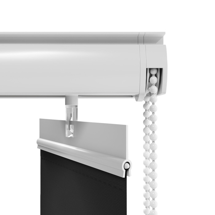 Lamellgardin Ljusdämpande Svart 250 x 250 cm